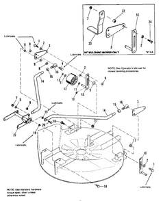 30-Inch Linkage And Roller Support Group Diagram and Parts List for 3110 1690566 Simplicity Lawn Tractor