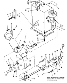 Engine And Drive Shaft Group (7012 And 7016) Diagram and Parts List for 7012H 1690353 Simplicity Lawn Tractor