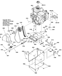 Engine And Frame Group - 11.5tp Diagram and Parts List for M1227E 1696235-00 Simplicity Snow Blower