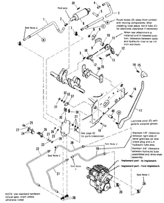 Lift Group - Hydraulic Diagram and Parts List for 7790H 1690890 Simplicity Lawn Tractor