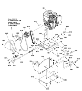 Engine And Frame Group - 14.5 And 16.5grosstp Diagram and Parts List for H1730E 1696519-01 Simplicity Snow Blower