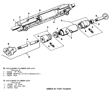 Power Lift Group Diagram and Parts List for 3112V 990495 Simplicity Lawn Tractor