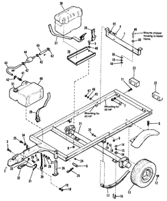 Trailer Group - Model 2020 Diagram and Parts List for 2020 1692343 Simplicity Chipper Shredder