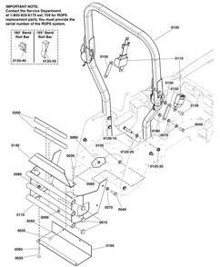 Rear Bumper And Rops Group Diagram and Parts List for 5901779  Simplicity Lawn Tractor