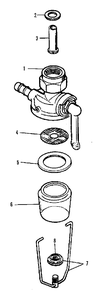 Fuel Filter Group (3486i21) Diagram and Parts List for 9528 2097173 Simplicity Lawn Tractor