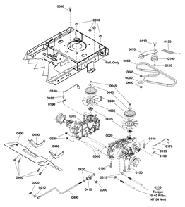 Transmission Group Diagram and Parts List for SZT175 2691923-00 Simplicity Lawn Tractor
