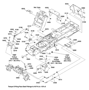 Frame And Front Axle Group Diagram and Parts List for 2691480-01  Simplicity Lawn Tractor