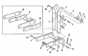 Draw Bar Assembly Group (3858I01) Diagram and Parts List for 1600112  Simplicity Lawn Tractor