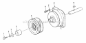 Electric Pto Group - Front (3858I04) Diagram and Parts List for 1600112  Simplicity Lawn Tractor