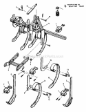 Cultivator Group - Spring Tooth Harrow (1505I43) Diagram and Parts List for 1600046  Simplicity Lawn Tractor