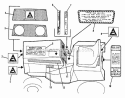 Decal Group (1505I62) Diagram and Parts List for 1600046  Simplicity Lawn Tractor