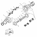 Differential Group (1505I10) Diagram and Parts List for 1600046  Simplicity Lawn Tractor