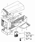 Frame Group - Front - Grille  Hood (1505I37) Diagram and Parts List for 1600046  Simplicity Lawn Tractor