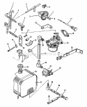 Fuel System Group (1505I03) Diagram and Parts List for 1600046  Simplicity Lawn Tractor