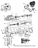 Pump  Control Valve Group (1505I12) Diagram and Parts List for 1600046  Simplicity Lawn Tractor