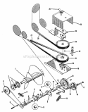 Snowthrower Drive Group (1505I56) Diagram and Parts List for 1600046  Simplicity Lawn Tractor