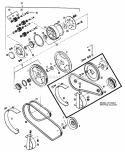Drive Group - Shuttle Clutch Drive (1506I08) Diagram and Parts List for 1600258  Simplicity Lawn Tractor