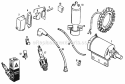Engine Electrical Group (1506I20) Diagram and Parts List for 1600258  Simplicity Lawn Tractor