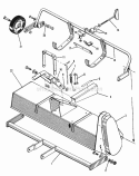 Lawn Revitilizer Group - Housing  Hitch (1506I44) Diagram and Parts List for 1600258  Simplicity Lawn Tractor