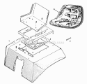 Seat Group (1506I35) Diagram and Parts List for 1600258  Simplicity Lawn Tractor