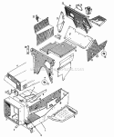 Sheet Metal  Frame Group - Front (1506I33) Diagram and Parts List for 1600258  Simplicity Lawn Tractor