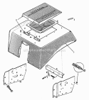 Sheet Metal  Frame Group - Rear (1506I34) Diagram and Parts List for 1600258  Simplicity Lawn Tractor