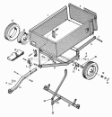 Vacuum Collector Group - Dump Cart (1506I48) Diagram and Parts List for 1600258  Simplicity Lawn Tractor