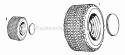 Part Location Diagram of 1709961SM Simplicity Wheel, Front