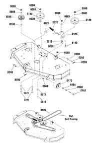 52-Inch Mower Deck - Clutch And Support Group - Eu Diagram and Parts List for SZT350 2691411-02 Simplicity Lawn Tractor