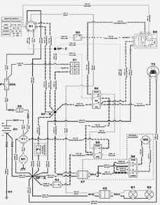 Electrical Schematic - Diagram and Parts List for 2691668-02  Simplicity Lawn Tractor
