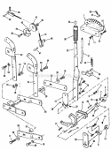 7010-7016 Rear Lift And Draw Bar Diagram and Parts List for 1690016  Simplicity Lawn Tractor