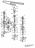Arbor Group Diagram and Parts List for 1690078  Simplicity Lawn Tractor