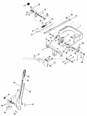 Power Take Off Lift Lever Diagram and Parts List for 1690118  Simplicity Lawn Tractor