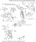 Transmission Diagram and Parts List for 1690118  Simplicity Lawn Tractor