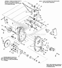 Transmission Sub-Assembly (4208) Diagram and Parts List for 1690176  Simplicity Lawn Tractor