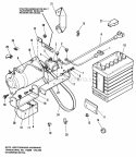 Electrical Group Diagram and Parts List for 1690077  Simplicity Lawn Tractor