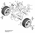 Rear Wheels  Electric Group Diagram and Parts List for 1690241  Simplicity Lawn Tractor