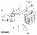 Electrical Group (7010) Diagram and Parts List for 1690215  Simplicity Lawn Tractor
