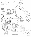 Engine  Drive Group (6008  6011) Diagram and Parts List for 1690193  Simplicity Lawn Tractor
