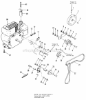 Part Location Diagram of 1657838 Simplicity Pulley, Engine