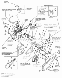 Engine  Drive Group (Later Models) Diagram and Parts List for 1690357  Simplicity Snow Blower