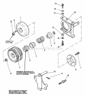 PTO Cone Clutch Group Diagram and Parts List for 1690338  Simplicity Lawn Tractor