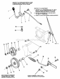 PTO Control Group Diagram and Parts List for 1690338  Simplicity Lawn Tractor