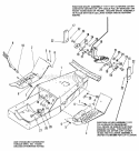 Frame  Footrest Group Diagram and Parts List for 1690211  Simplicity Lawn Tractor