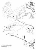 Clutch  Brake Control Group Diagram and Parts List for 1690211  Simplicity Lawn Tractor