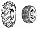 Ag Tire  Wheel Group - 7116  7117 Diagram and Parts List for 1690489  Simplicity Lawn Tractor
