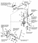 PTO Group - Earlier Models Diagram and Parts List for 1690369  Simplicity Lawn Tractor