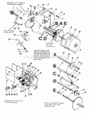 Frame  Transmission Group Diagram and Parts List for 1690586  Simplicity Snow Blower