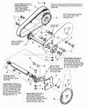 Drive Group Diagram and Parts List for 1690586  Simplicity Snow Blower