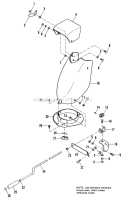Spout Group Diagram and Parts List for 1690586  Simplicity Snow Blower